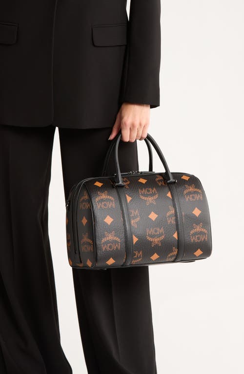 Mcm Aren Barrel Bag In Black