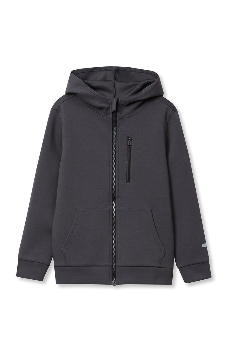 Boys Active Full Zip Hoodie, Main, color, Dark Gray
