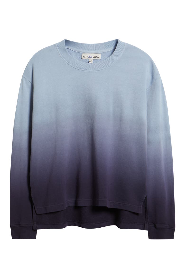 Ombré Sweatshirt, Alternate, color, NAVY