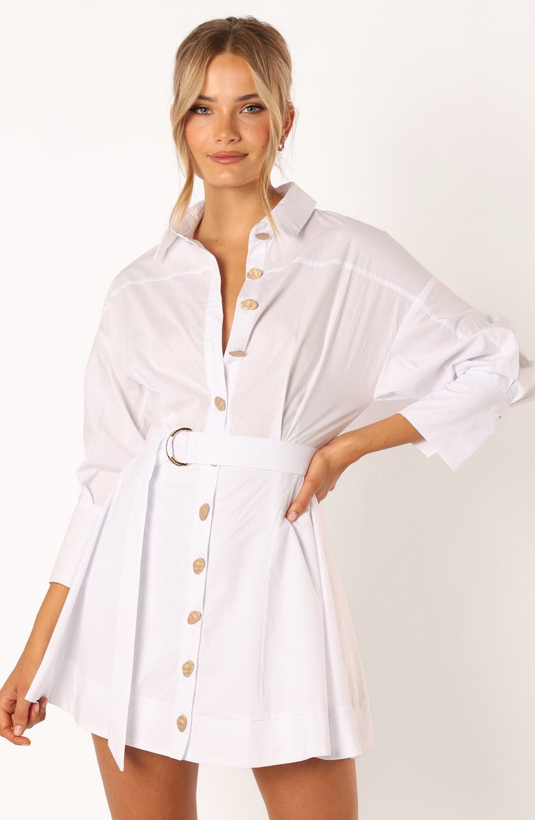 Julia Belted Long Sleeve Shirtdress