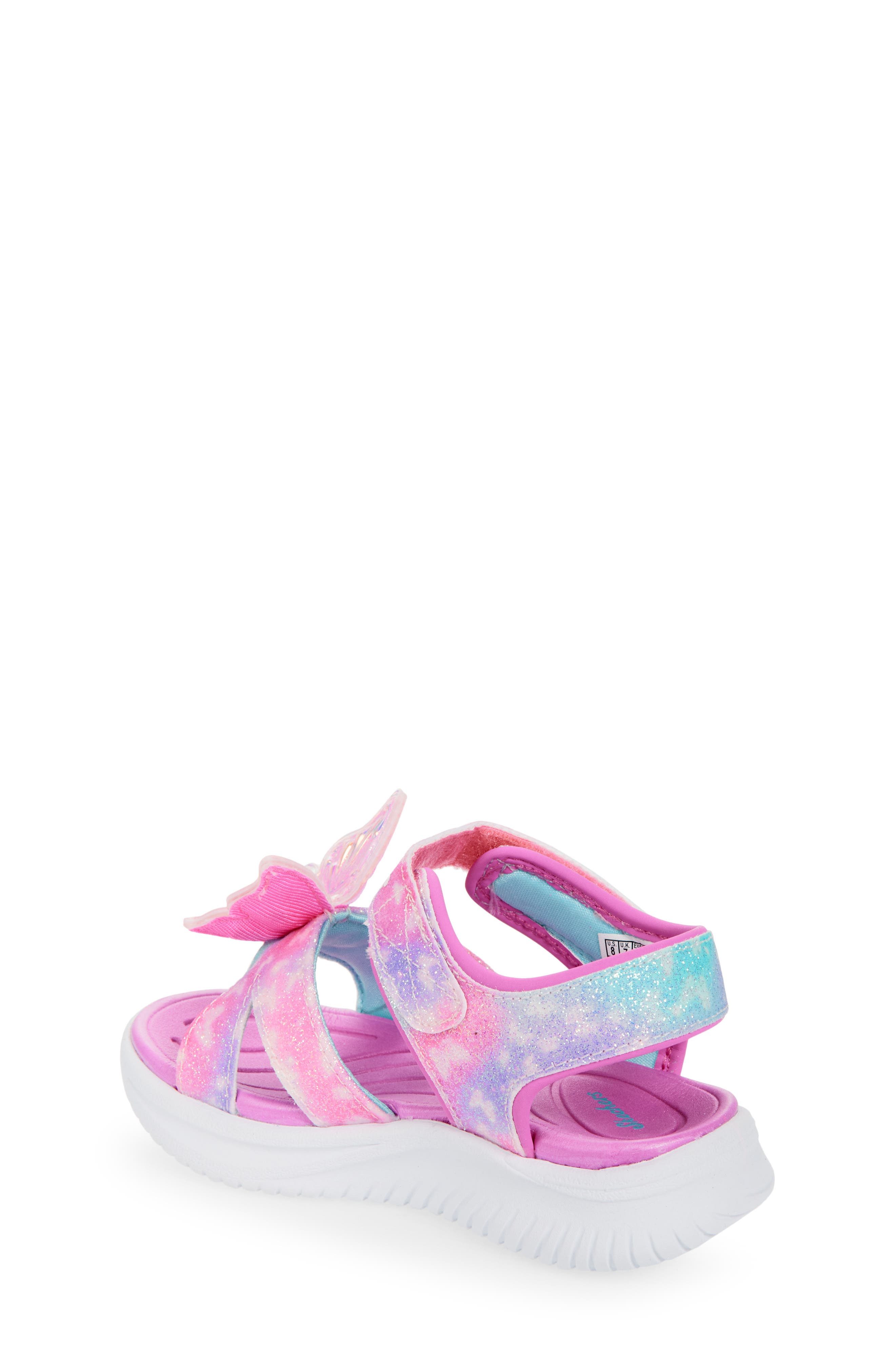 SKECHERS Kids' Jumpsters Light-Up Sandal, Alternate, color, Pink Multi