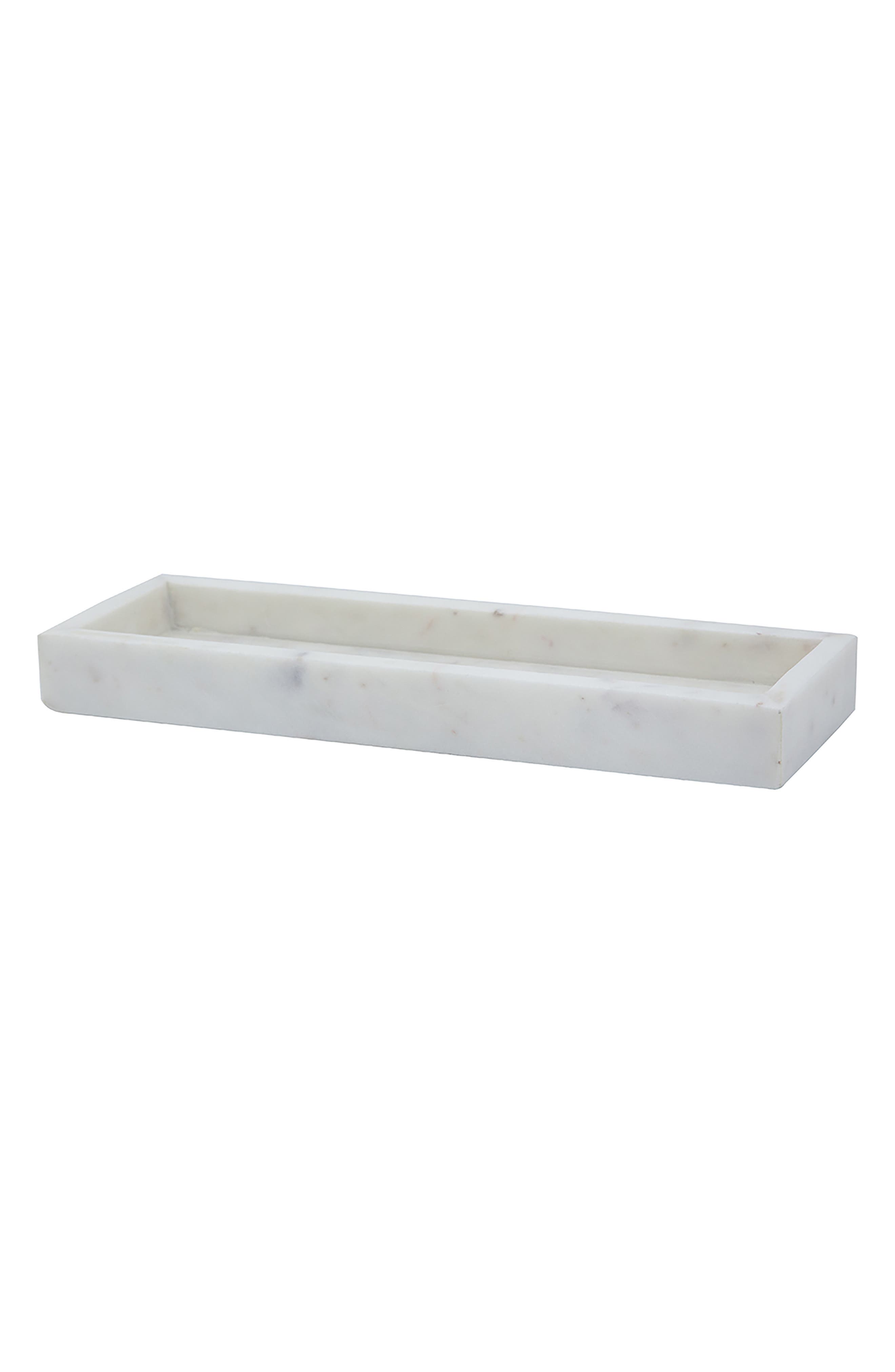 A & B Home Long Marble Tray
