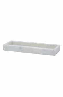 A & B Home Long Marble Tray