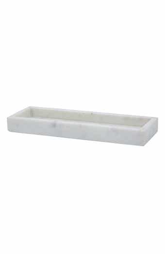 A & B Home Long Marble Tray