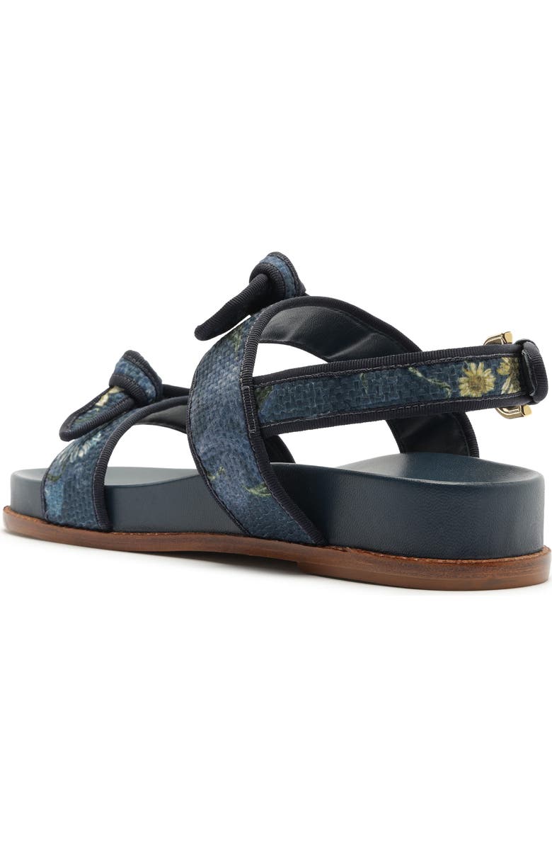 Alexandre Birman x Agua by Agua Bendita Grosgrain Raffia Sport Sandal, Alternate, color, Laguna Blue/ Blue
