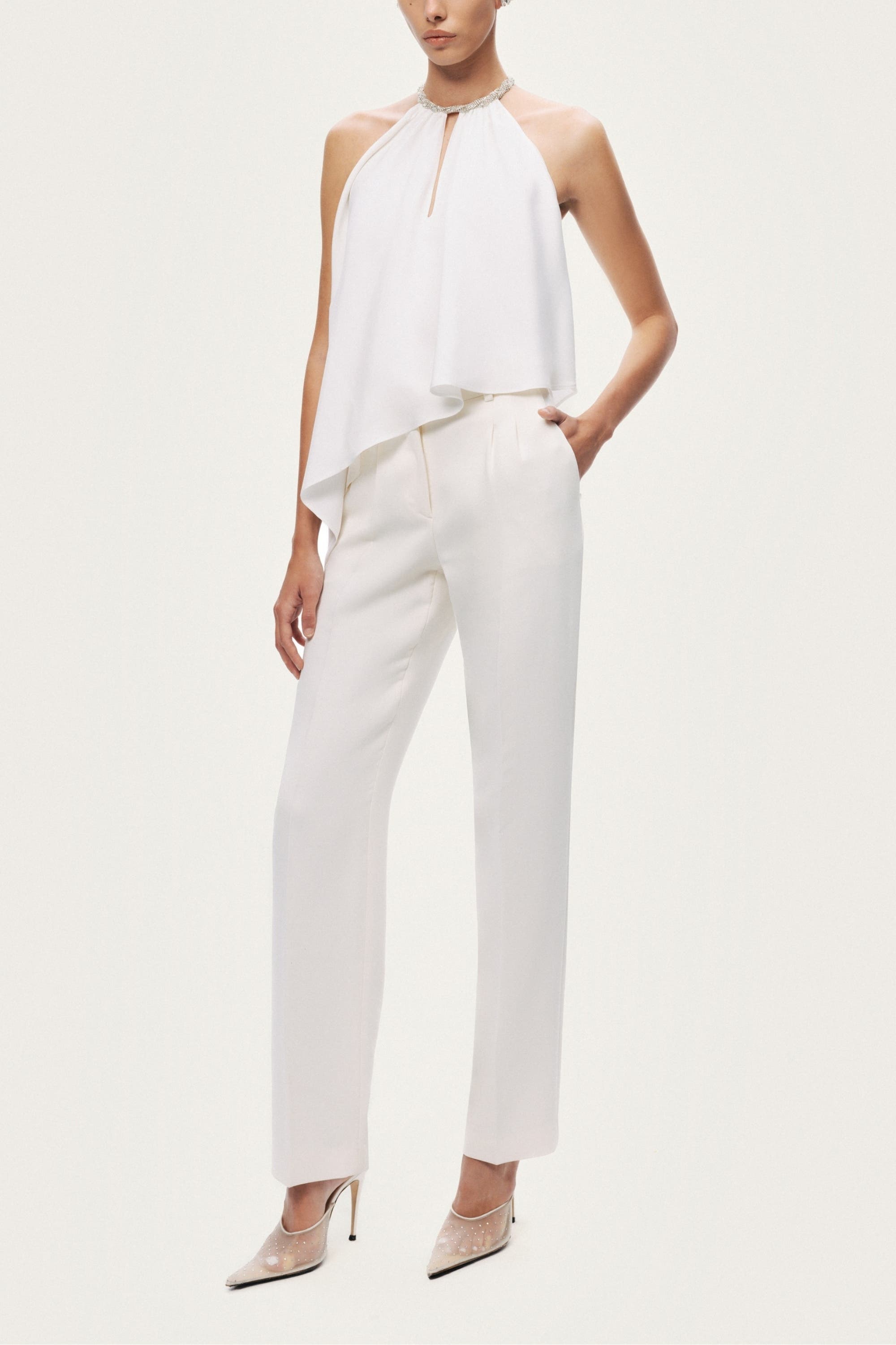 Embellished Halter Blouse - image 4