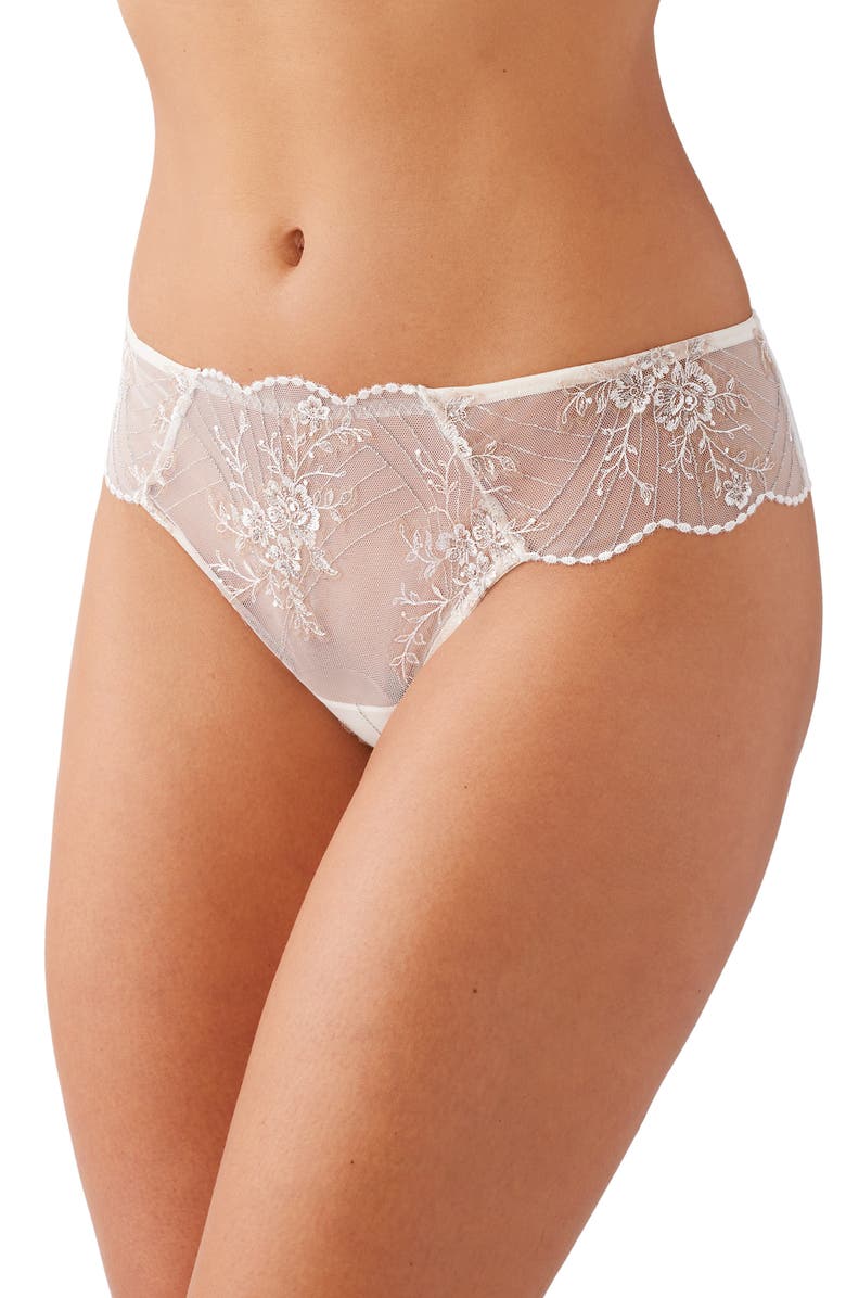 Wacoal Midnight Soirée Tanga Briefs, Alternate, color, Champagne