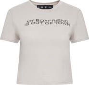 LIONESS Boyfriend Graphic Baby Tee