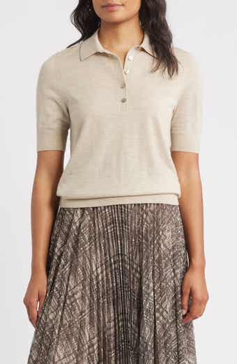 BOSS Fidenka Virgin Wool Polo Sweater