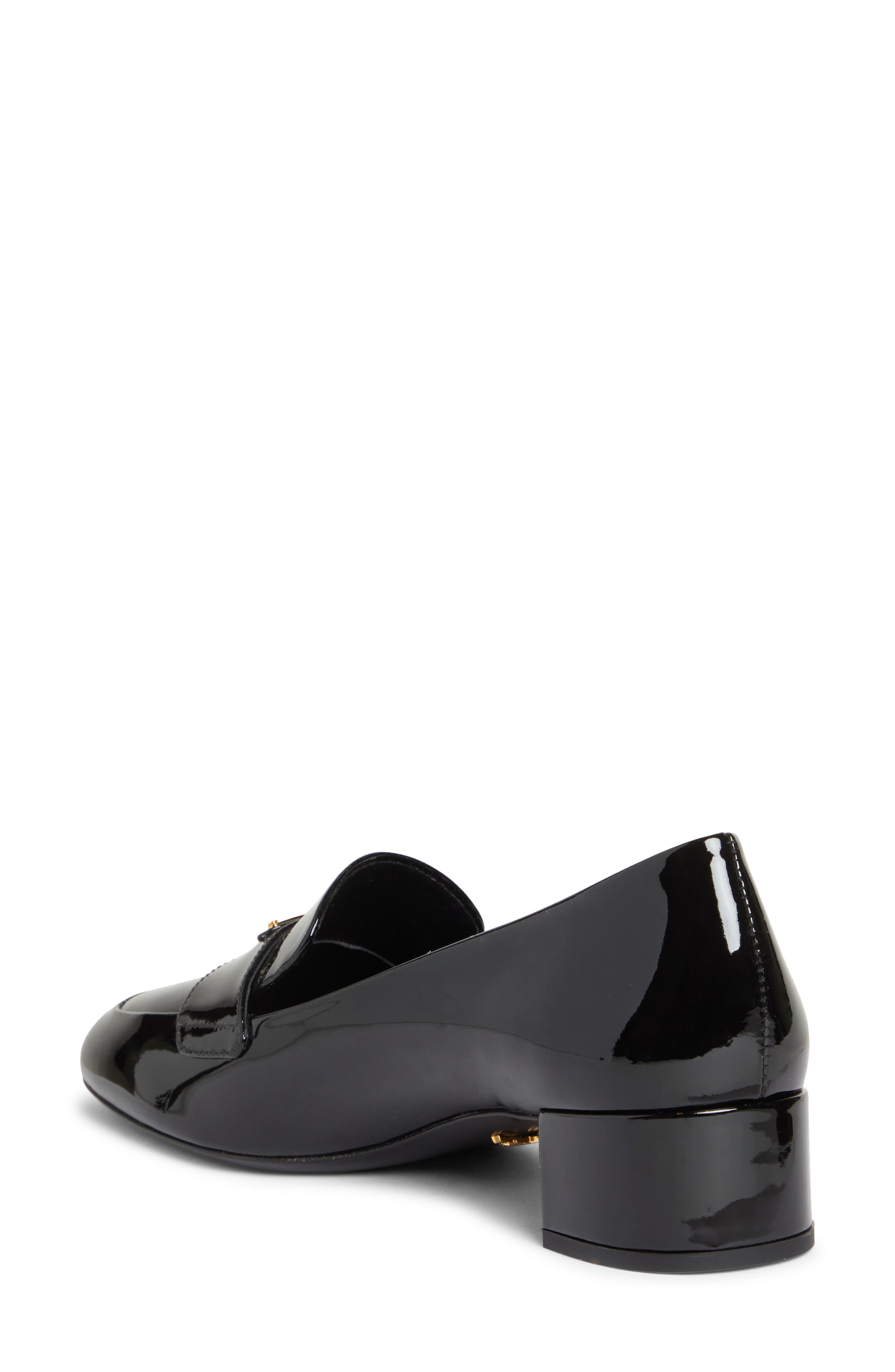 Prada Triangle Logo Loafer Pump, Alternate, color, 