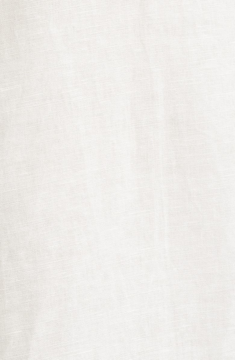 rag & bone Dalton Short Sleeve Linen & Cotton Button-Up Shirt, Alternate, color, Chalk