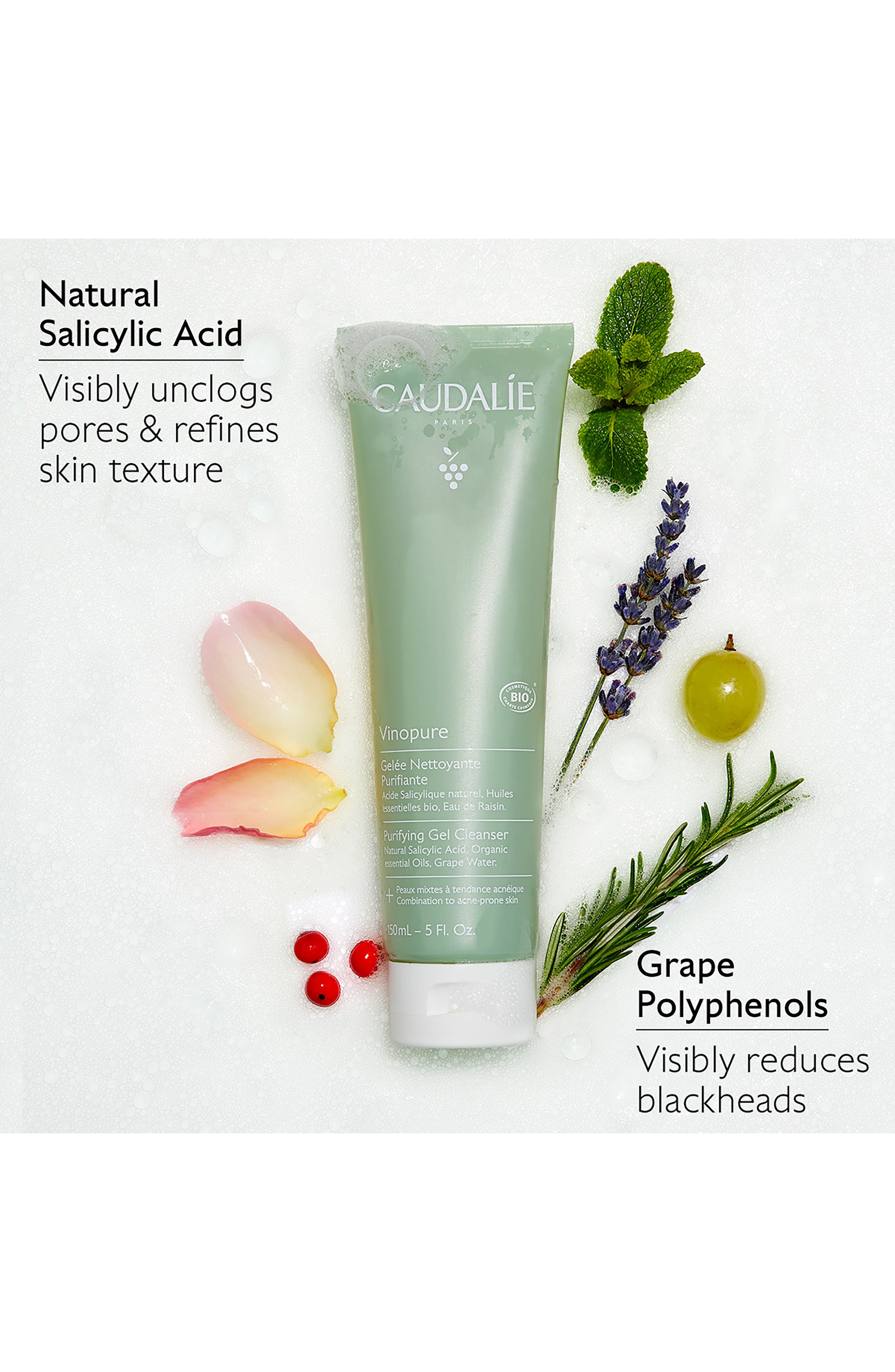 CAUDALÍE Vinopure Purifying Gel Cleanser (Women) | Nordstrom