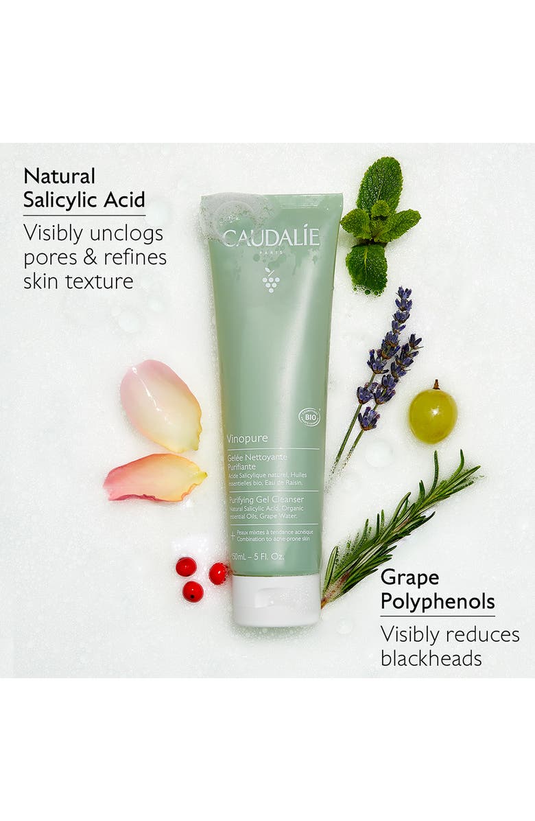 CAUDALÍE Vinopure Purifying Gel Cleanser, Alternate, color, 