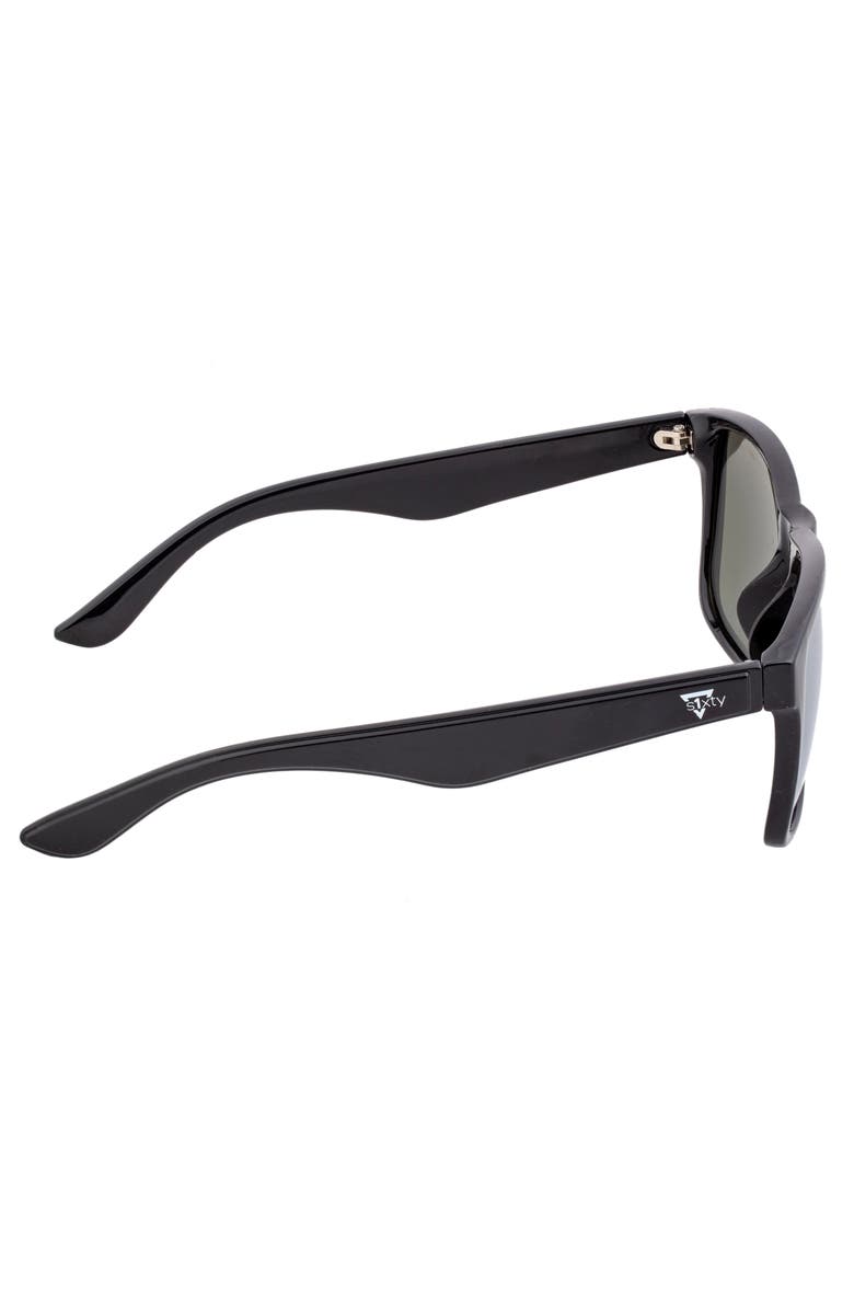 Sixty One Solaro Polarized Sunglasses, Alternate, color, Black/Silver