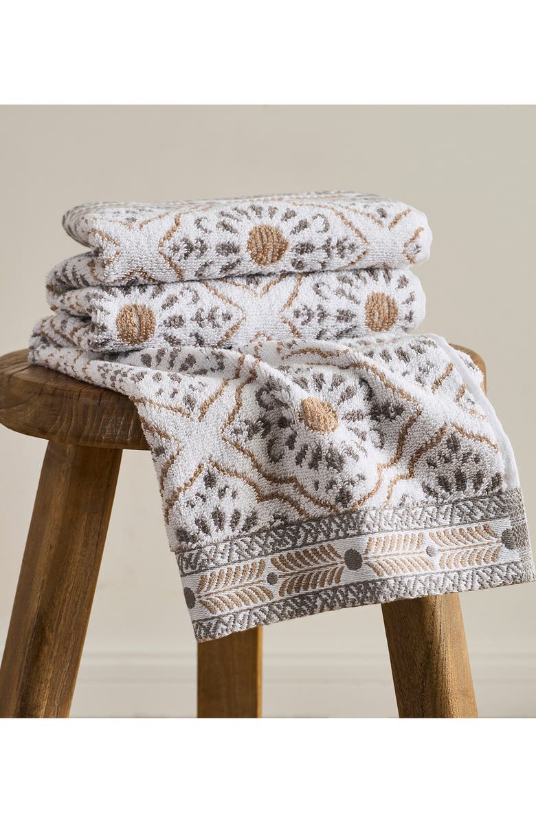 John Robshaw Rangila Bath Towel, Alternate, color, Linen