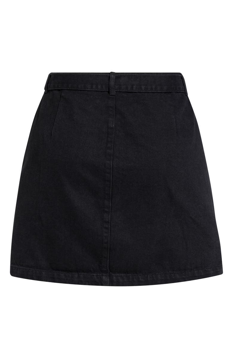 City Chic Buckle Denim Skirt, Alternate, color, 