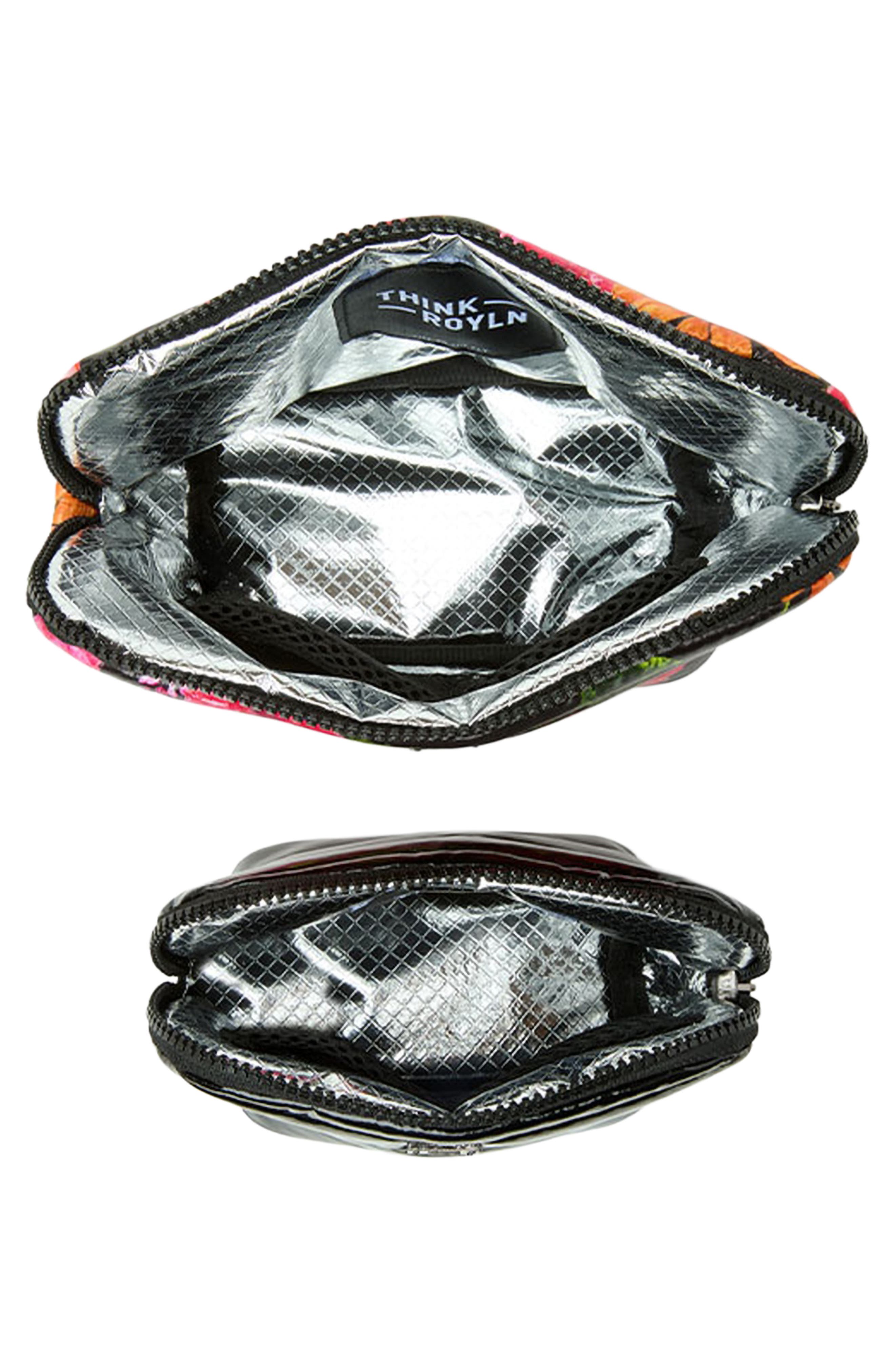 THINK ROYLN Double Stash Set of 2 Zip-Top Travel Pouches, Alternate, color, Floral