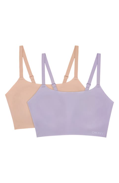 2-Pack Laser Cut Scoop Bralettes