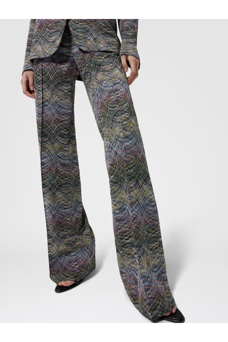 Tailored Space-dye Viscose Lamé Trousers, Alternate, color, Multicoloured