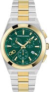 FERRAGAMO Vega Upper East Two-Tone Bracelet Chronograph Watch, 42mm