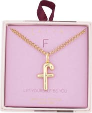 Leith Lowercase Initial Bubble Pendant Necklace
