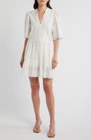 BOSS Orange Cotton Broderie Dress