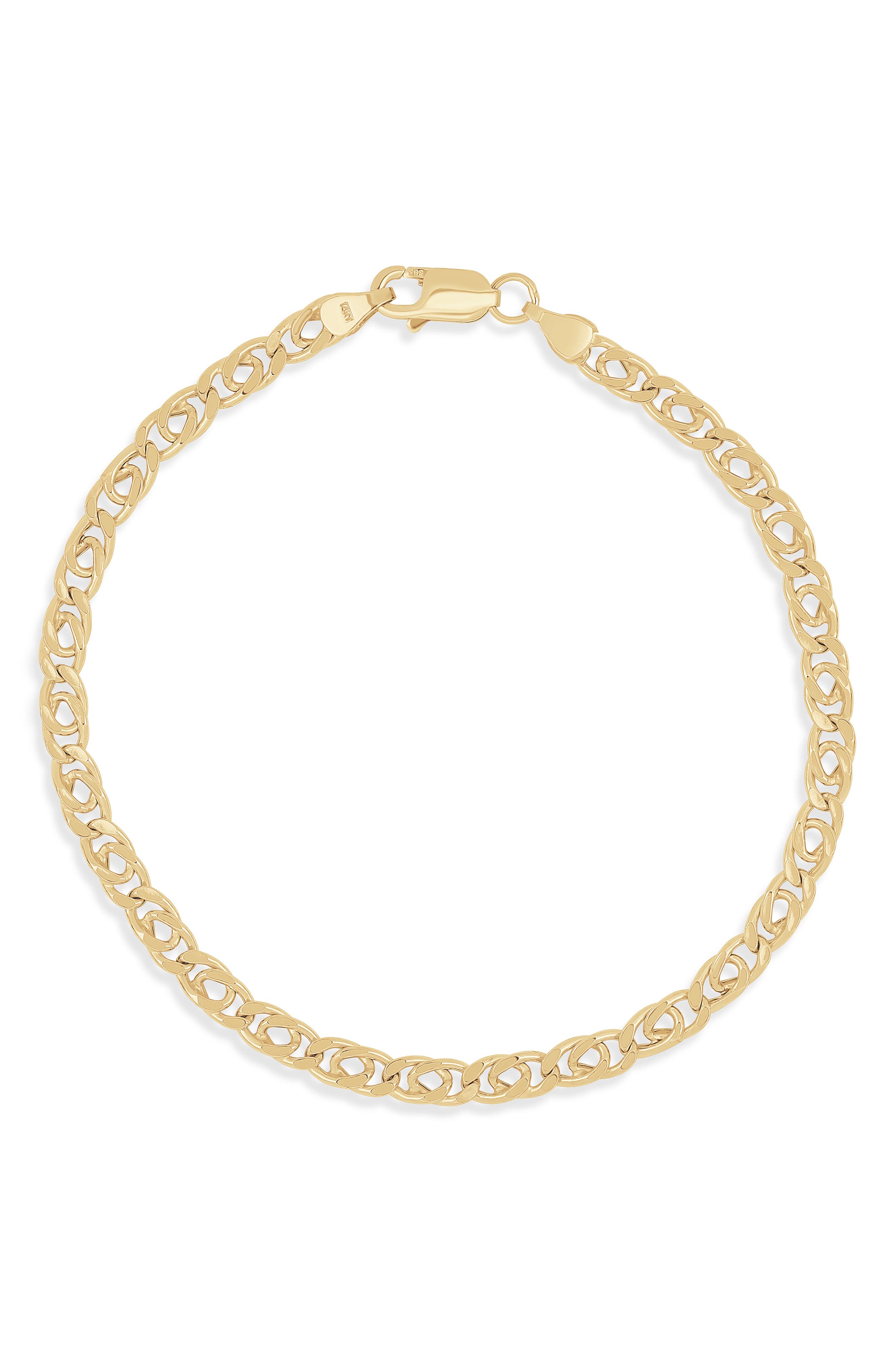 14k Gold Chain Bracelet