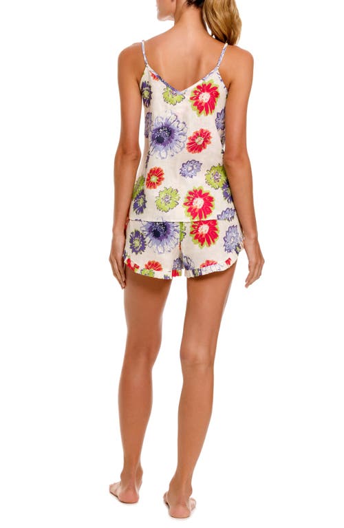 The Lazy Poet Rosie Floral Linen Short Pajamas In White