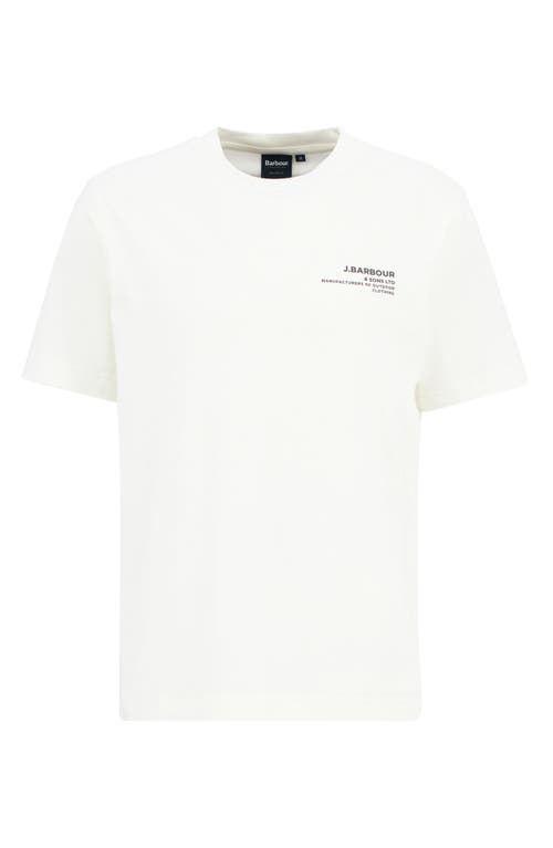 Barbour Parkend Photo Cotton Graphic T-shirt In White