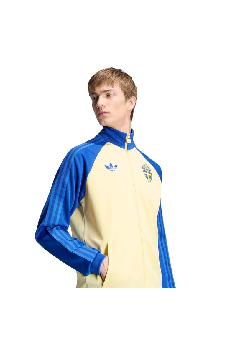 Men's adidas Yellow Sweden National Team Originals Full-Zip Track Jacket, Alternate, color, Yellow
