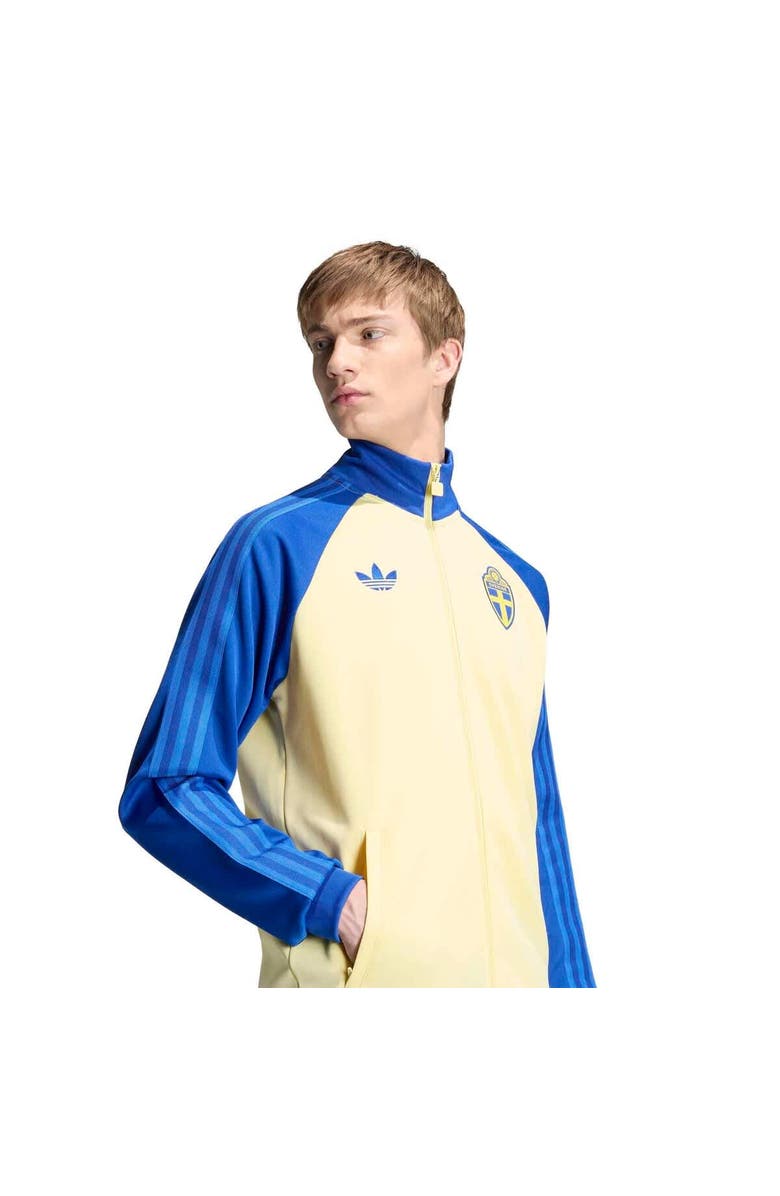 adidas Men's adidas Yellow Sweden National Team Originals Full-Zip Track Jacket, Alternate, color, Yellow