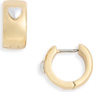 Kate Spade New York heartful huggie hoop earrings