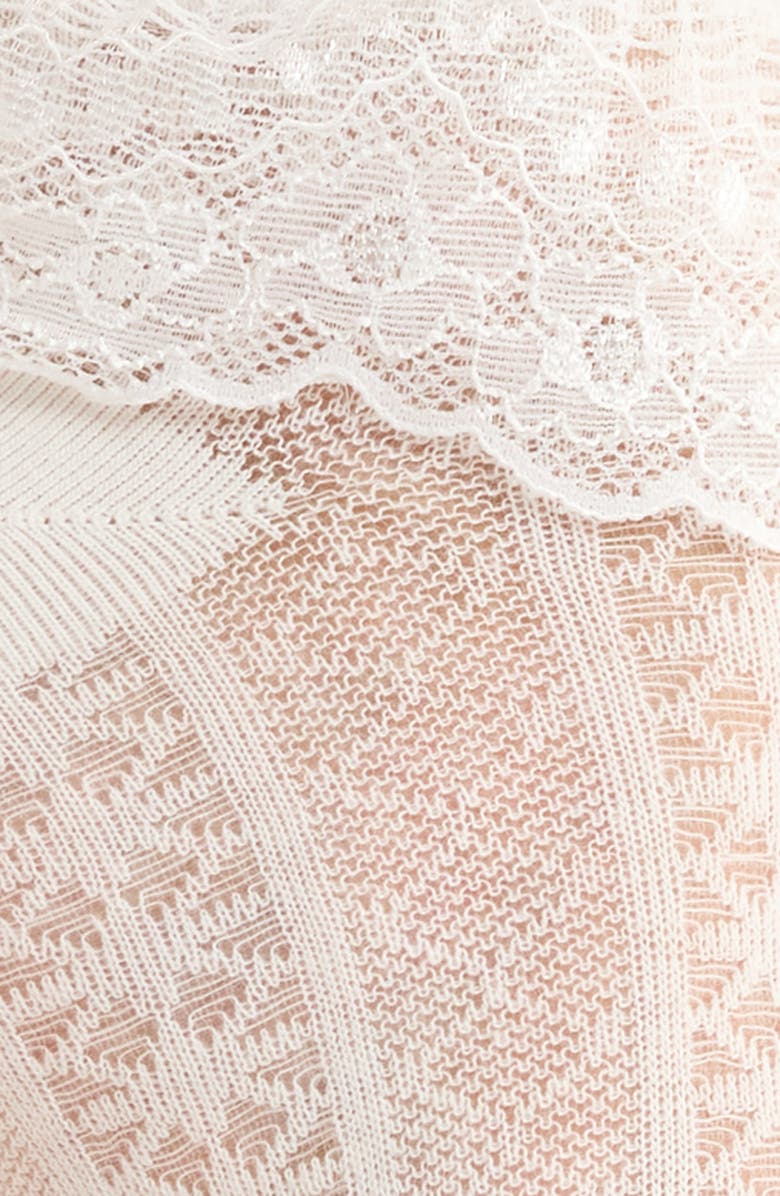 Casa Clara Palmer Ruffle Ankle Socks, Alternate, color, White