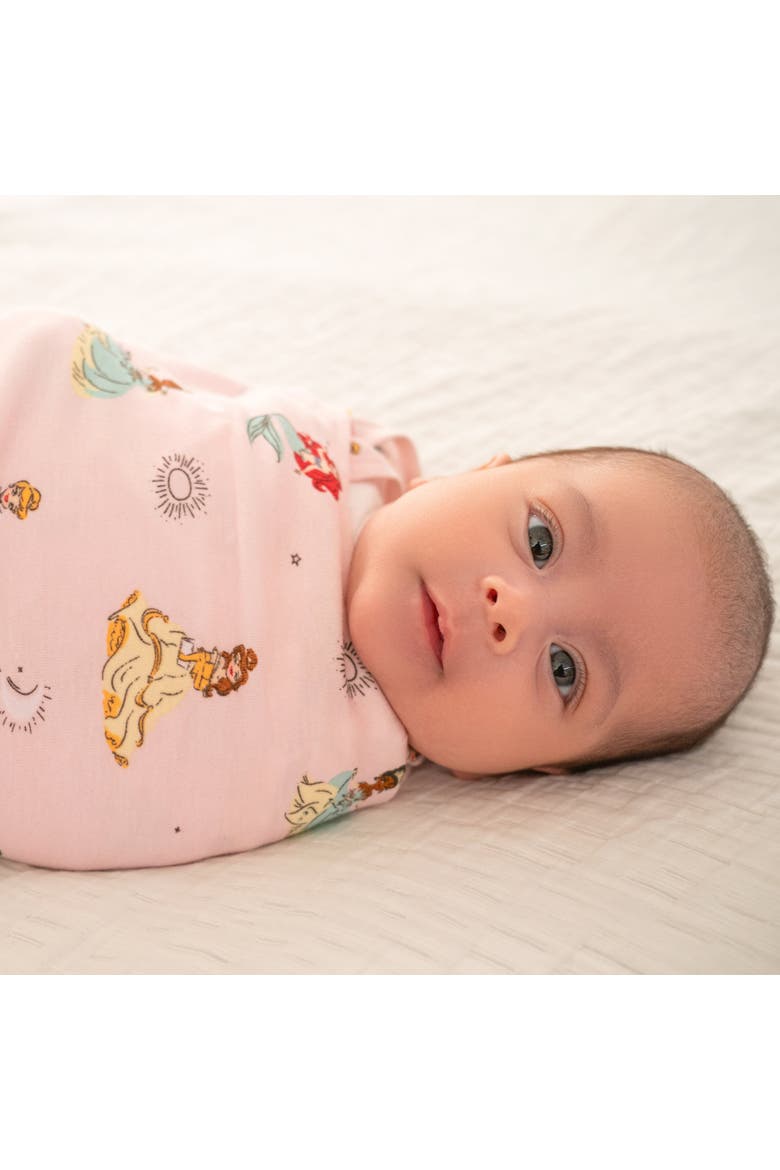 Disney 100% Cotton 1.5 TOG Sleepsack Swaddle, 3-Way Adjustable Wearable Blanket, Alternate, color, Disney Princess