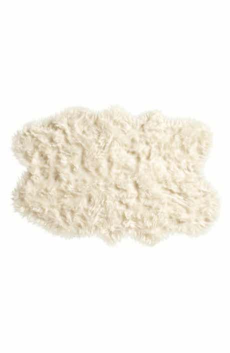LUXE Gordon Faux Fur Throw - Off White