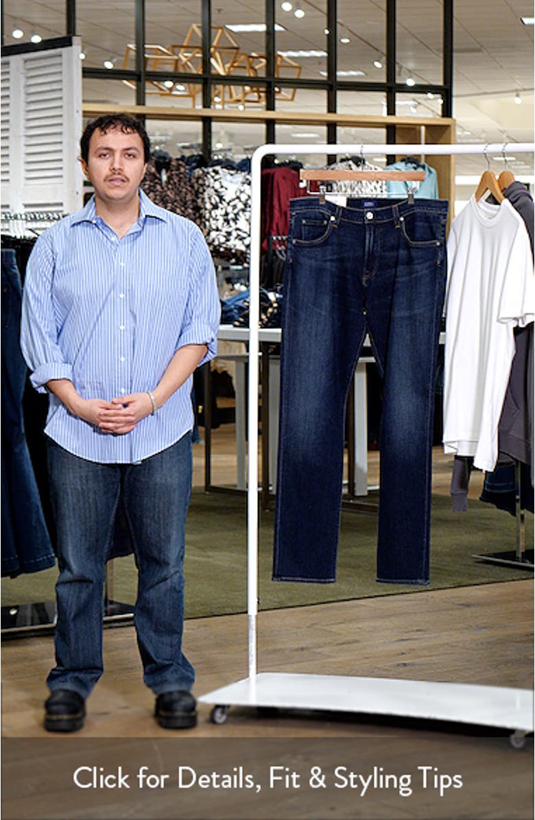 Gage Slim Straight Stretch Cotton & Cashmere Denim, sales video thumbnail