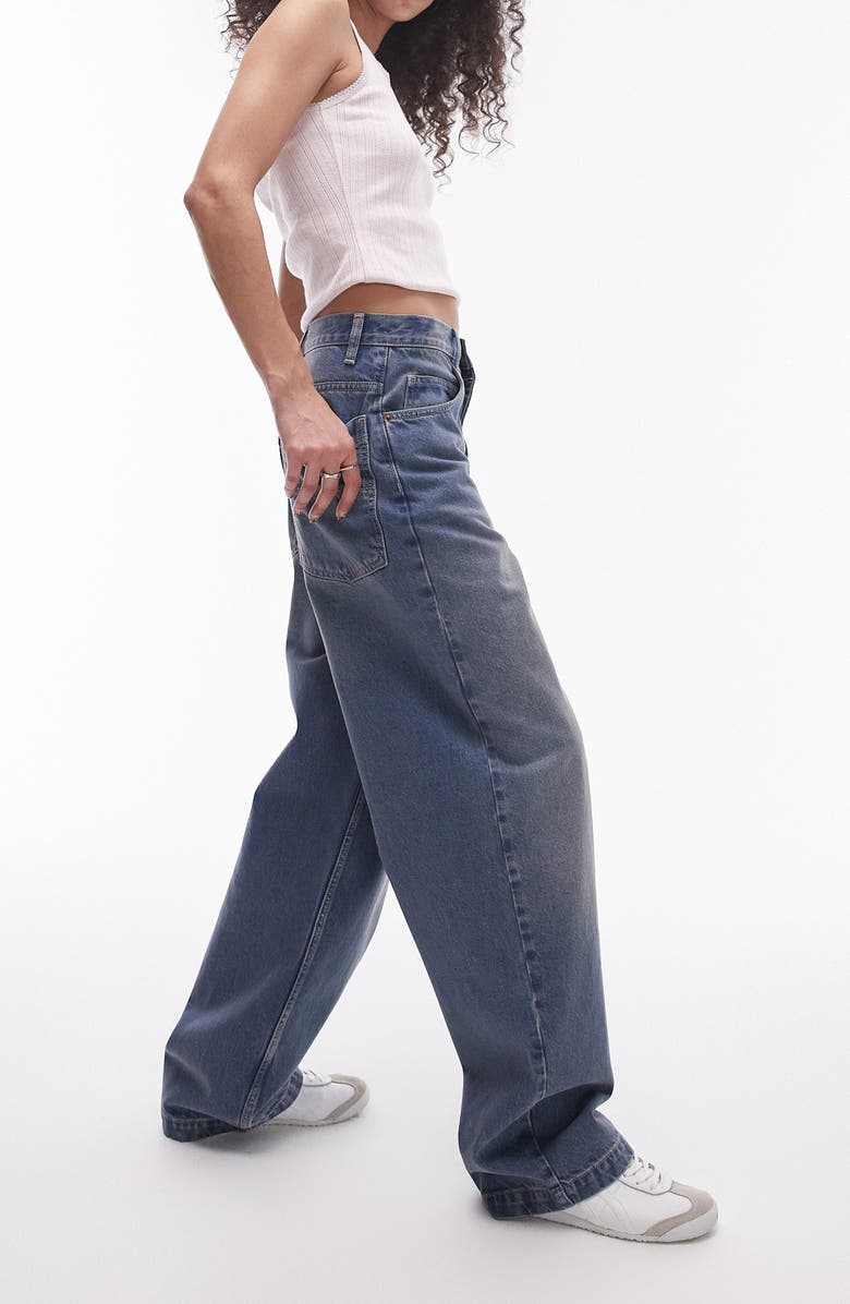 Topshop Baggy Jeans, Alternate, color,