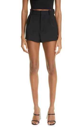 Area Black Deco Bow Shorts In Black