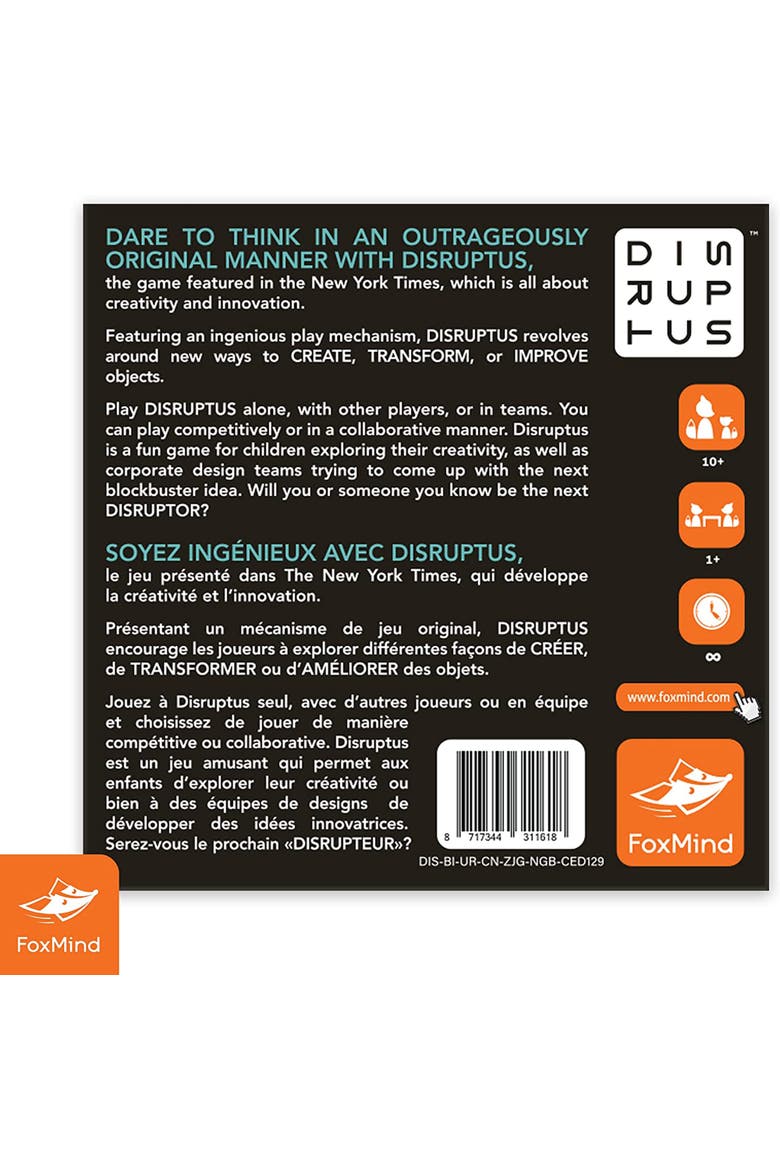 Disruptus Mind Card Dice Game, Ages 10+, Alternate, color, Multicolored
