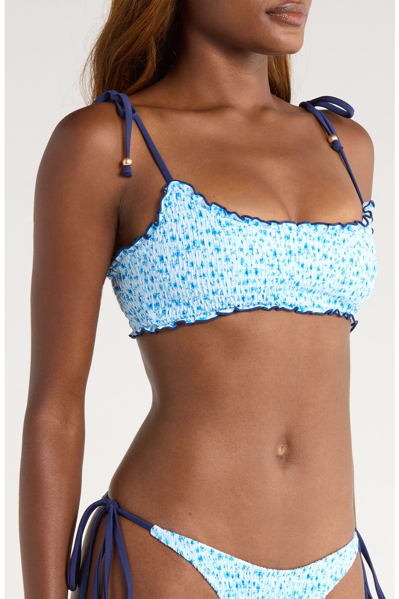 Smocked Bikini Top, Alternate, color, DREAM FLOWER