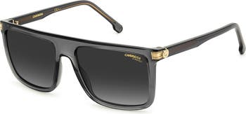58mm Flat Top Rectangular Sunglasses
