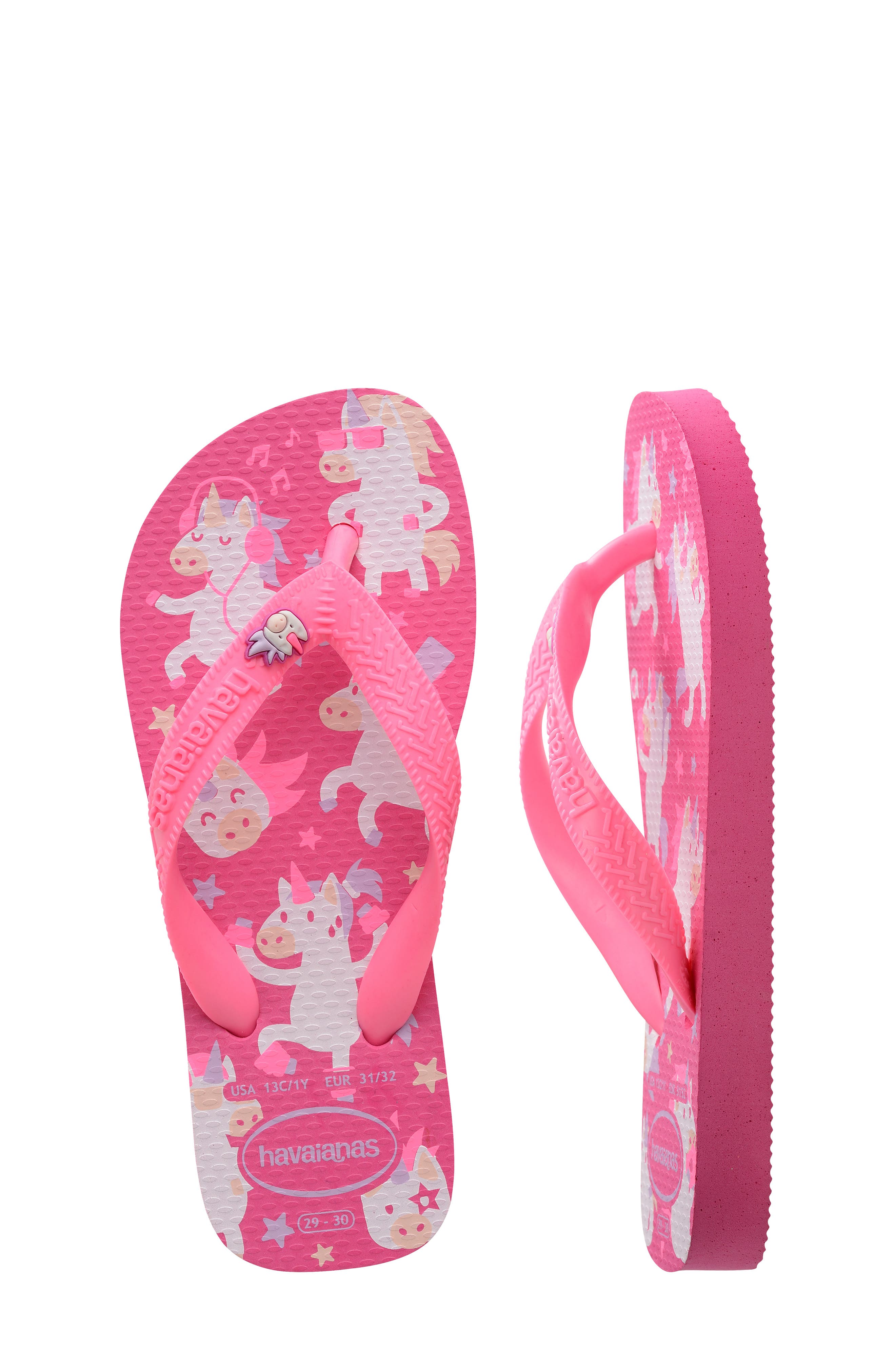 Havaianas Kids' Fantasy Flip Flop, Alternate, color, Pink Flux