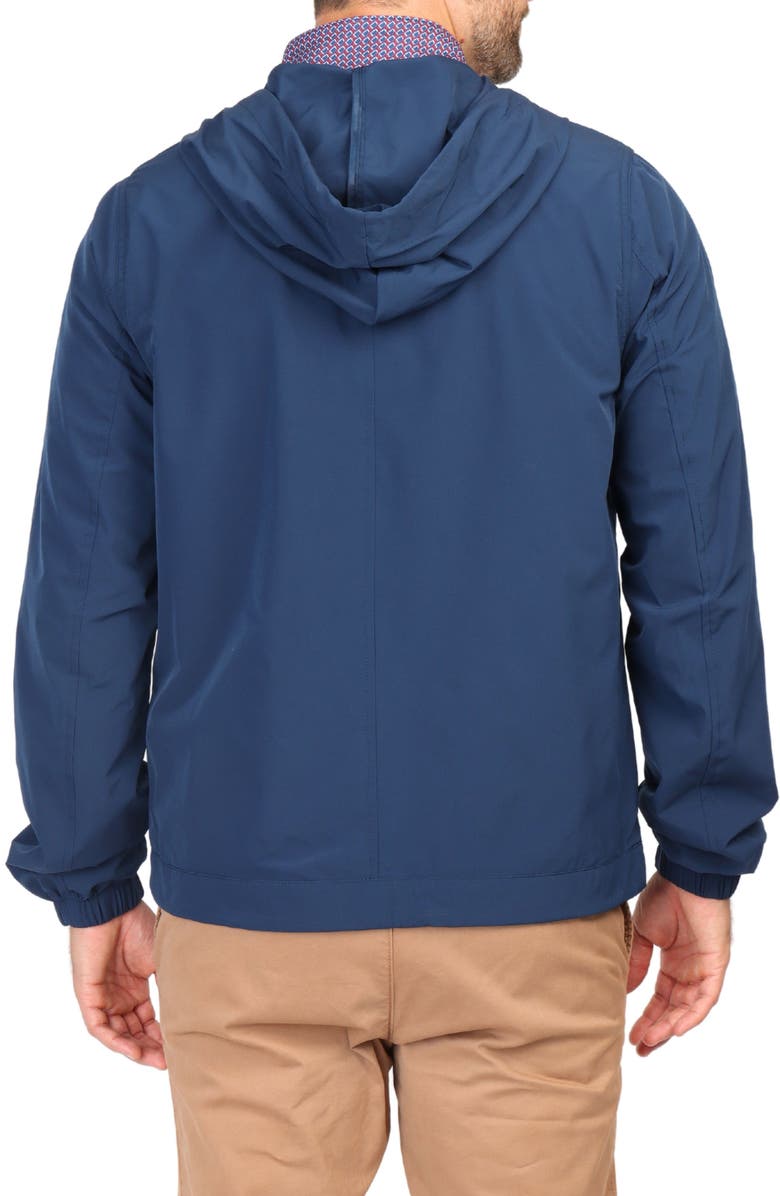TailorByrd Hooded Golf Performance Jacket, Alternate, color, Navy