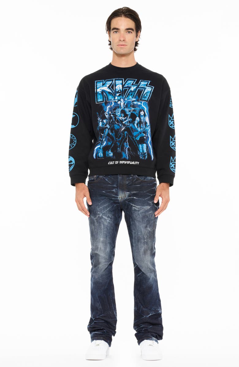 Cult of Individuality Lenny Bootcut Jeans, Alternate, color, Abyss