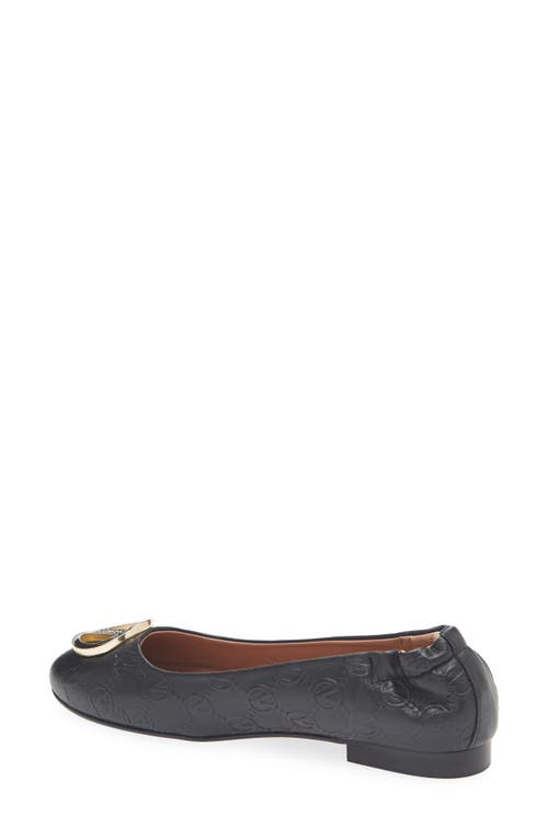 Valentino By Mario Valentino Calliope Leather Flat In Black