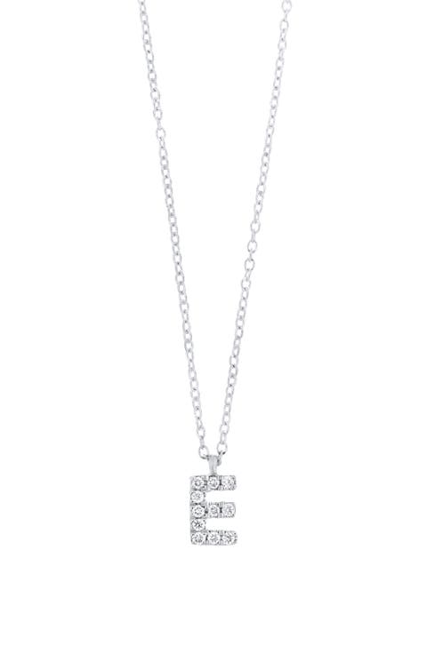 Icon Diamond Initial Pendant Necklace