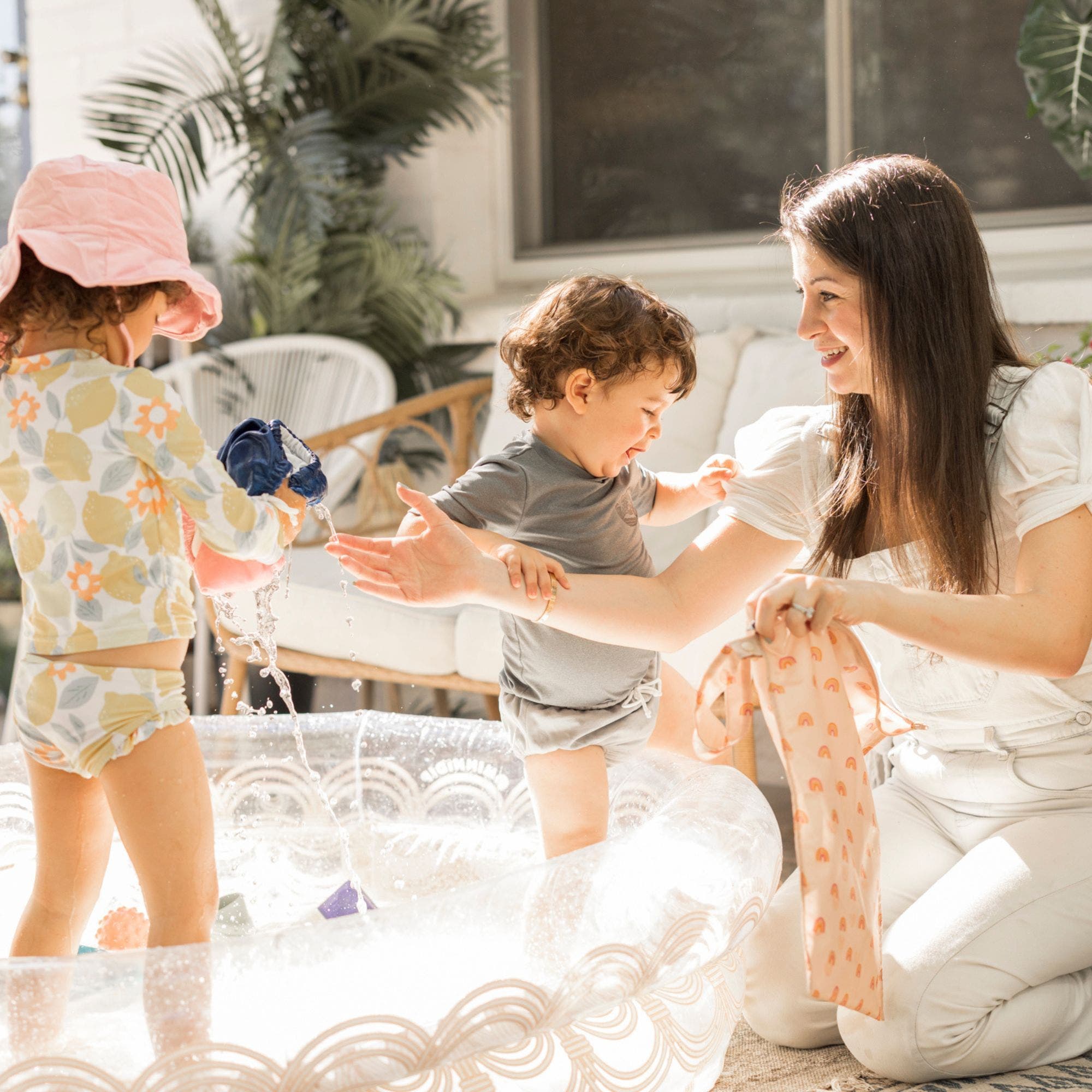 Tiny Twinkle Mess-Proof Waterproof Washable Baby/Toddler Wet Bags - Solids, Alternate, color, Taupe, Dandelion