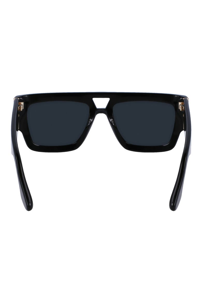 55mm Square Sunglasses, Alternate, color, BLACK