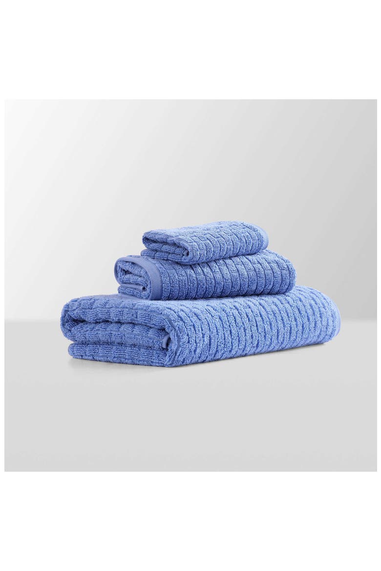 Brick Texture Terry 6-Piece Towel Set, Alternate, color, BRIGHT BLUE