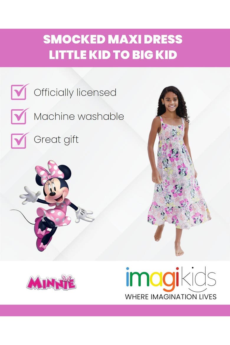 Minnie Mouse Sleeveless Dress, Alternate, color, Peach Minnie Mouse
